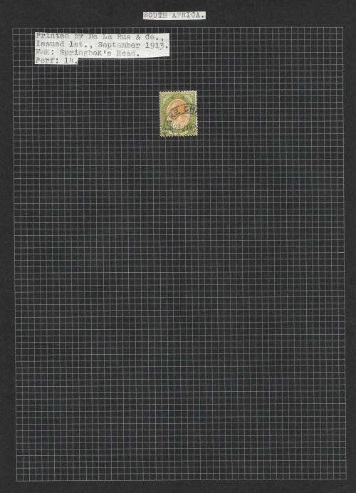 South Africa - union 4d + 6d + 1s king`s head study + varieties (5 pages)