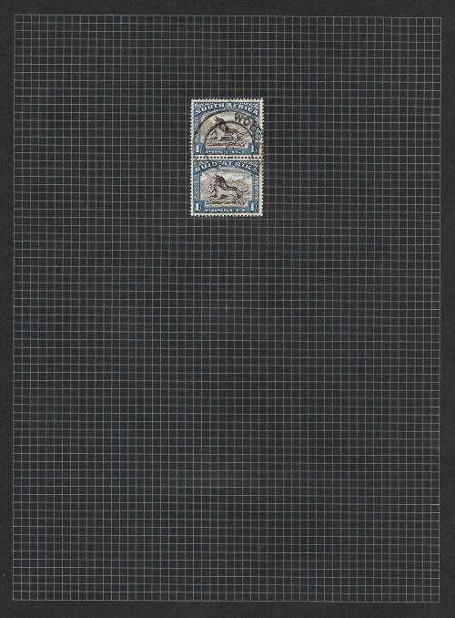 South Africa - union pictorial 1s study B (hyphenated), including varieties (9 pages)