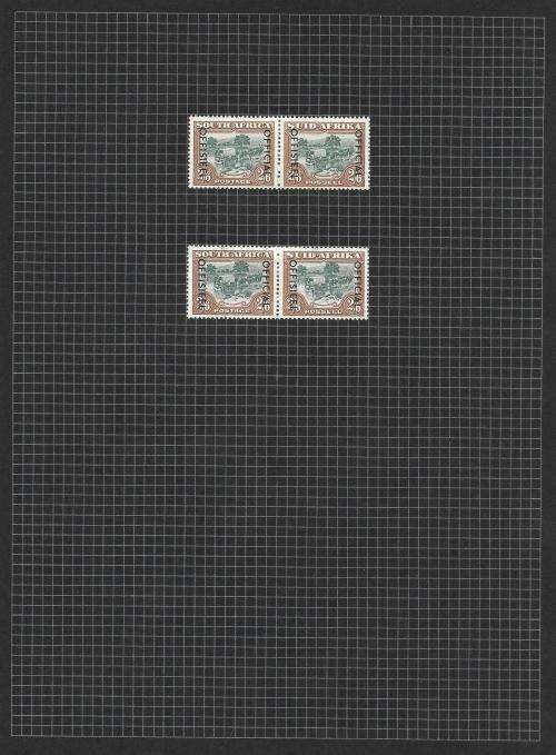 South Africa - union pictorial 2s6d study, including officials (5 pages)