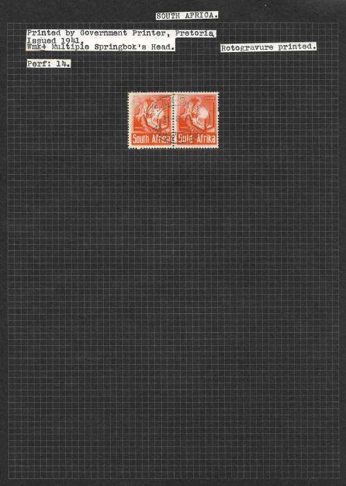 South Africa - union study A, including used abroad + varieties (5 pages)