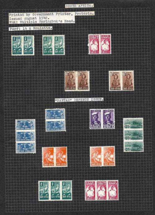 South Africa - union study B + varieties (14 pages)