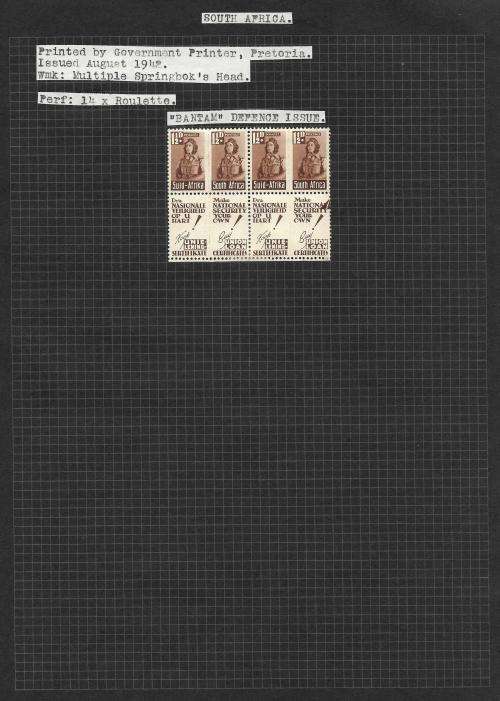 South Africa - union study B + varieties (14 pages)