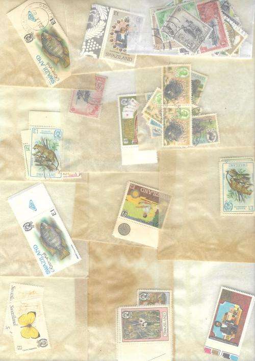 Swaziland - selection of year pack, covers and stamps, some with Princess Diana
