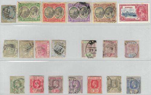 Dominica and Sierra Leone - selection of mint and used stamps (SNC relisting)