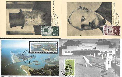 South Africa - maxi cards unofficial, double/unstamped plus scarce building coil set (44 cards)