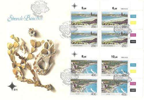 South Africa - S11 first day covers with blocks cancelled on first day, scarce (3 covers)