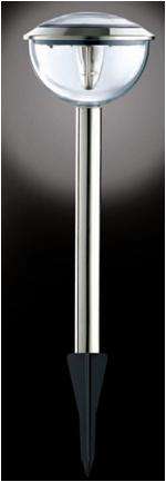 Micromark Stainless Steel Spike Solar Powered Garden Light (Pack of 4)