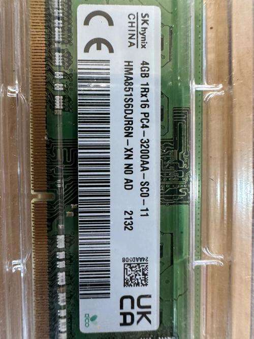 SK Hynix 4GB Laptop Memory(NEW) x 2 quantities