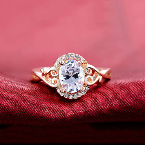 Elegant Rose Gold plated ring