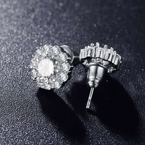 **ABSOLUTELY BEAUTIFUL** PLATINUM PLATED EARRINGS