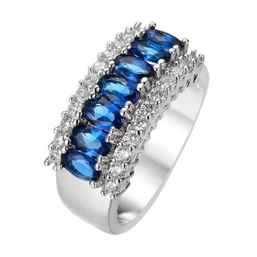 **ABSOLUTELY GORGEOUS**WHITE GOLD FILLED ENGAGEMENT RING SIZE M/6/16.51MM