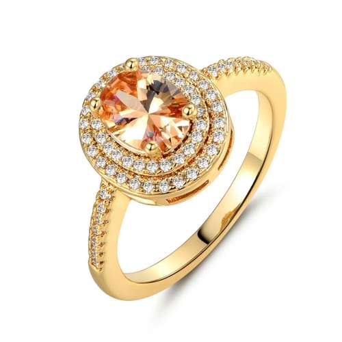 **ABSOLUTELY GORGEOUS**GOLD PLATED OVAL RING O/7/17.3MM