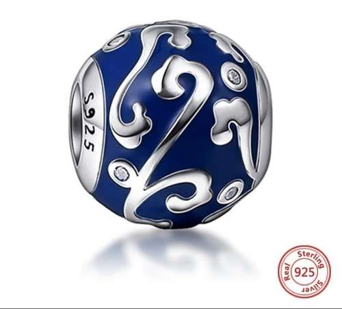 925 Genuine Sterling Silver Enamel Charms - 2 Options