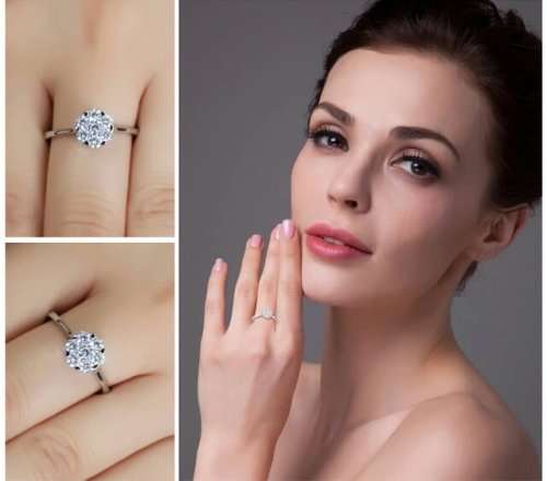 Sterling Silver Cubic Zirconia Ring