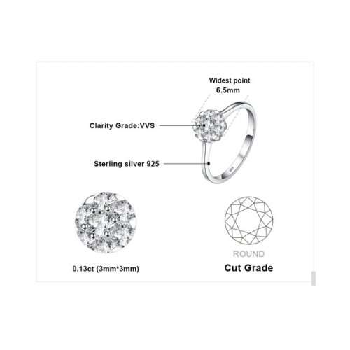 Sterling Silver Cubic Zirconia Ring