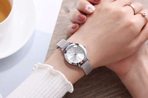 Woman's Stainless steel Mesh Watch