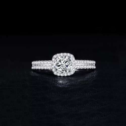 Genuine Sterling Silver 1.1ct Cubic Zirconia Promise Ring