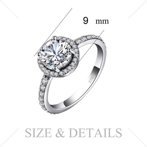 Classic Sterling Silver Cubic Zirconia Ring