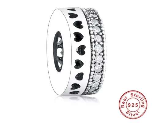 925 Genuine Sterling Silver Heart Charm