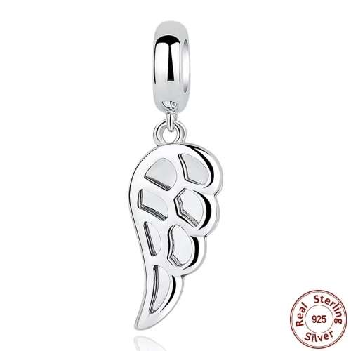 925 Sterling Silver Angle Wing Charm