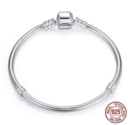 925 Genuine Sterling Silver Charm Bracelet