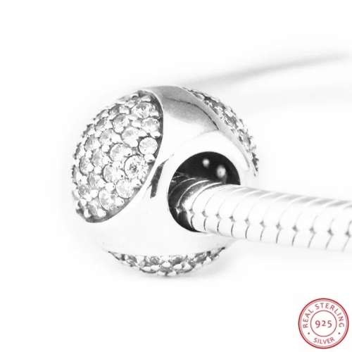 NEW 100% 925 Sterling Silver Dazzling Droplet Charm