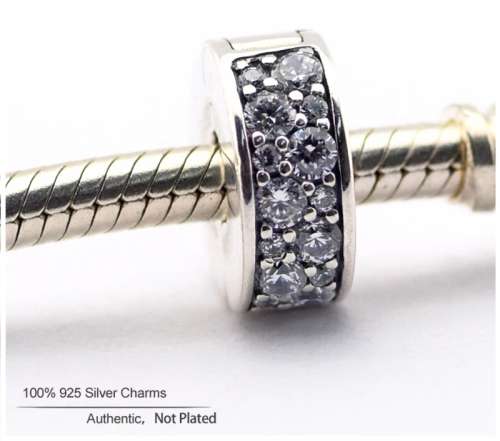 925 Sterling Silver Shining Elegance Clip Charm