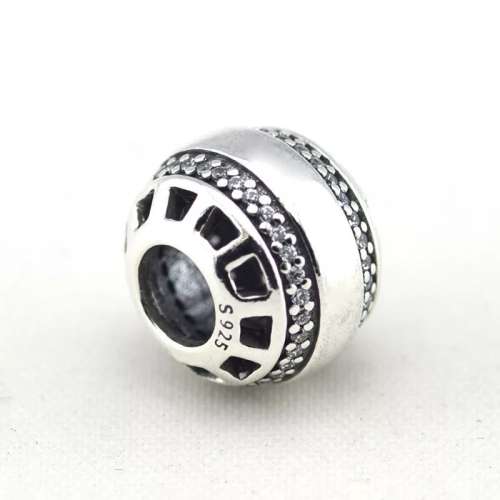 925 Sterling Silver Forever with Cubic Zirconia Charm
