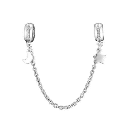 925 Sterling Silver Galaxy Safety Chain