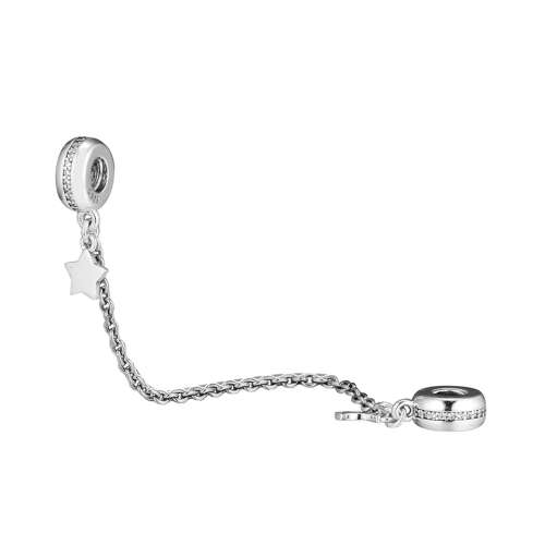 925 Sterling Silver Galaxy Safety Chain