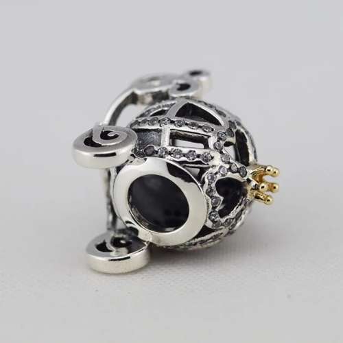 925 Sterling Silver Cinderella Pumpkin Carriage Charm