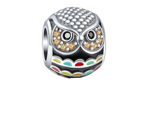 Beautiful 925 Sterling Silver Owl Animal Charm