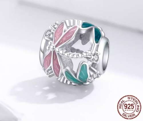 925 Sterling Silver Dragonfly Charm