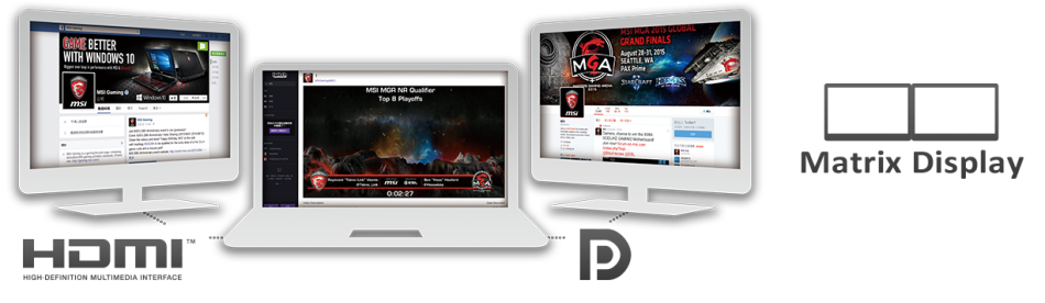 MSI GAMING 7TH GENERATION CORE i7-7500U/15.6 FULL-HD SCREEN/ 16GB RAM/128GB SSD + 2TB/2GB GRAPHICS