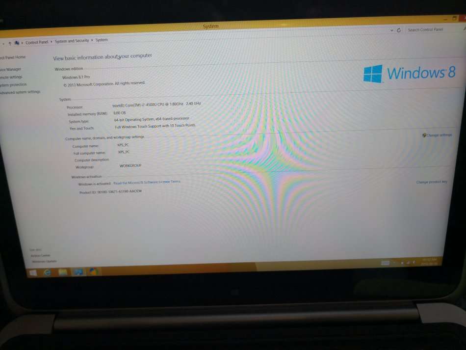 DELL XPS 12 9Q33 4TH GEN CORE I7-4500U/12" FULL-HD TOUCHSCREEN SCREEN/ 8GB RAM/128GB SSD/WINDOWS 8.1