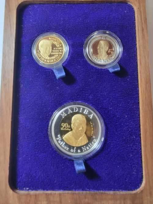 Mandela ` Father of a Nation ` Gold Coins