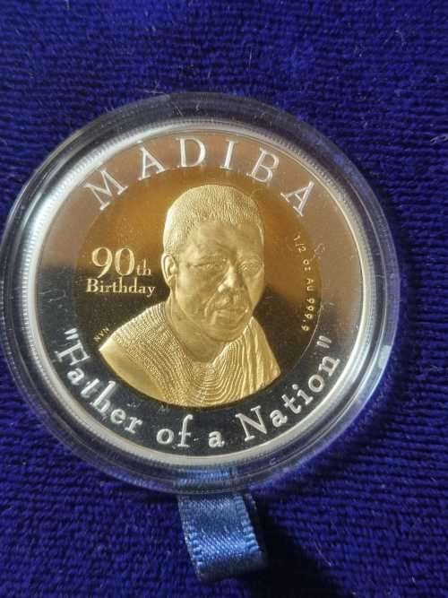 Mandela ` Father of a Nation ` Gold Coins