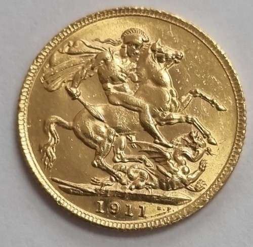 1911 22CT GOLD SOVEREIGN KING GEORGE V