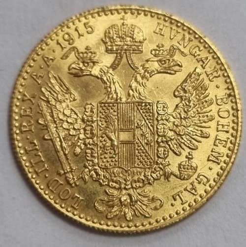 1915 GOLD AUSTRIAN FRANC COIN
