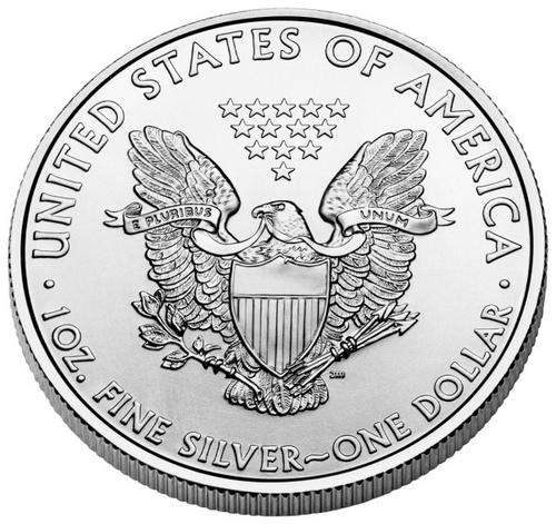 1 NO. 1987 U. S. SILVER EAGLE 99.9% PURE