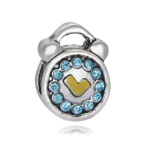 Brand New 925 Silver Alarm Clock Charm