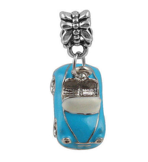925 Silver Car Dangling Bead