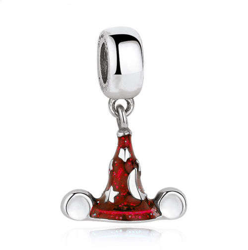 925 Sterling Silver Wizards Hat Dangling Bead