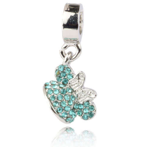 925 Micky Mouse Hat Dangling Bead