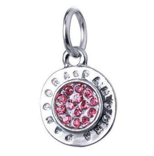 Silver Crystal Dangling Bead