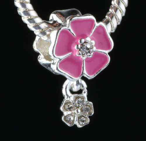 925 Silver Dangling Flower