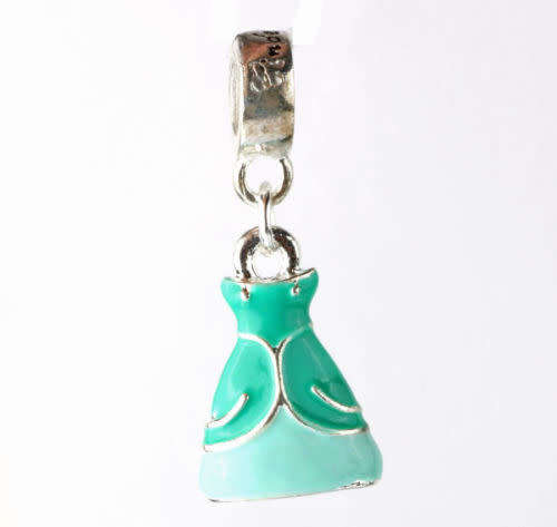 925 Silver Princess Dress Charm
