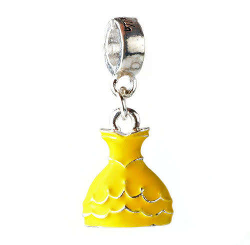 Brand New 925 Silver Princess Dress Charm