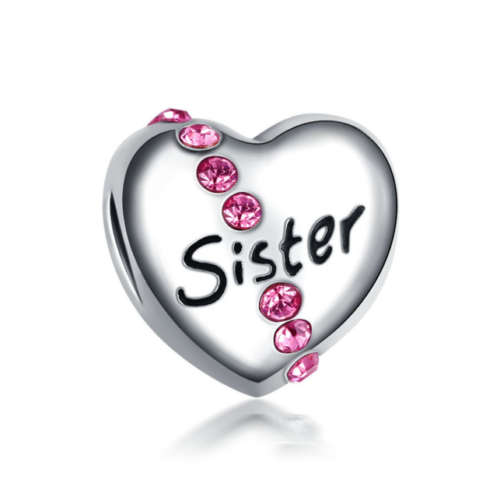 Brand New 925 Silver Sister Love Charm