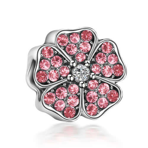 925 Silver Flower Charm